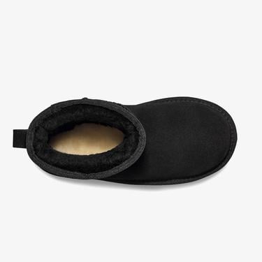  UGG Australia Classic Mini Platform Genç Çocuk Siyah Bot