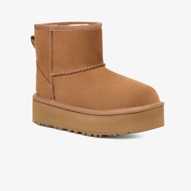  UGG Classic Mini Platform Genç Çocuk Taba Bot