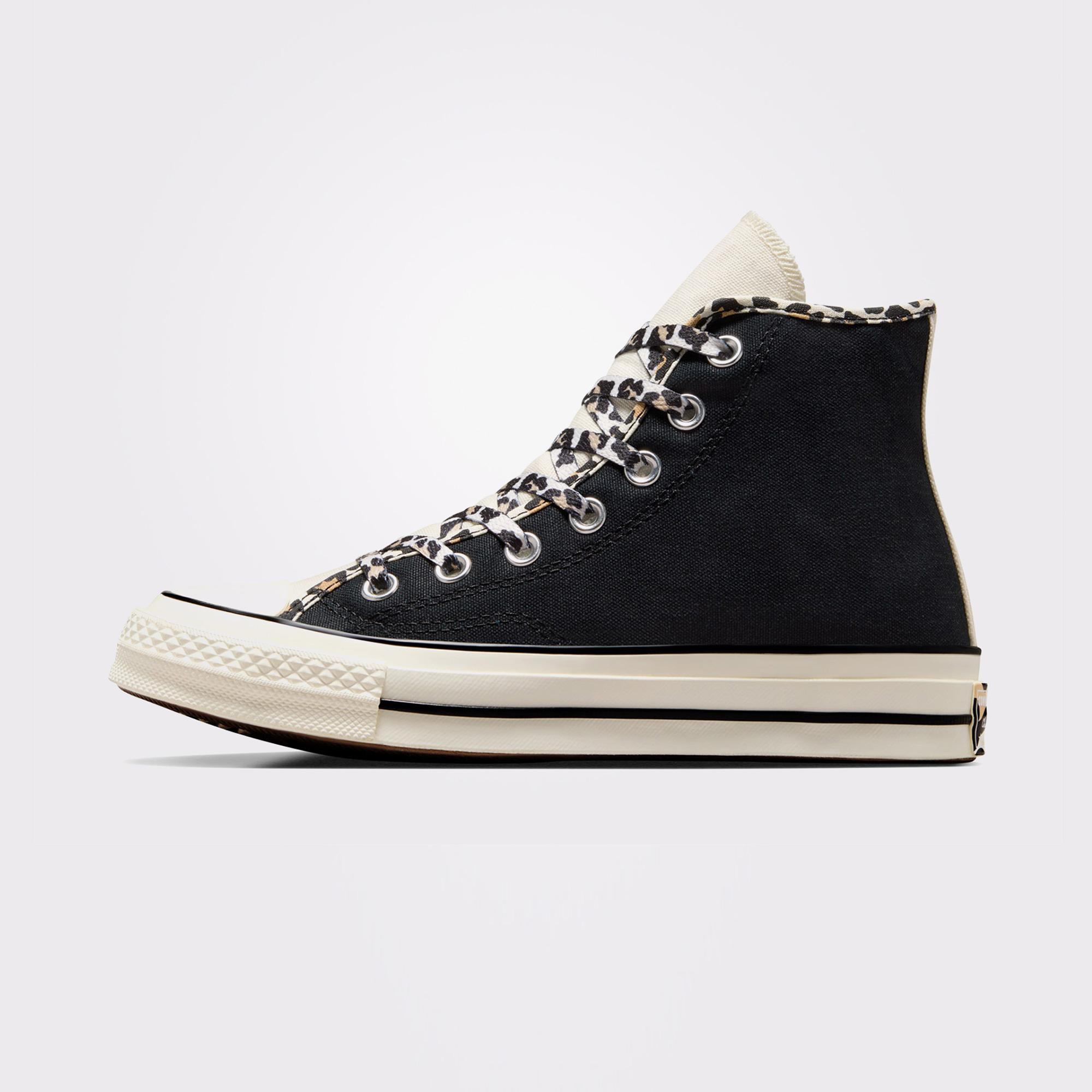 Converse Chuck 70 Leopard Love Kadın Siyah Sneaker