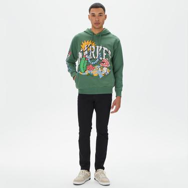  Market Fantasy Farm Pullover Erkek Yeşil Hoodie