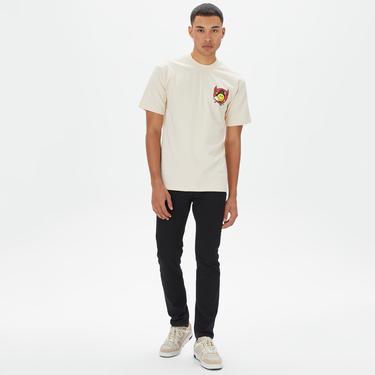  Market Smiley Inner Peace Erkek Krem T-Shirt