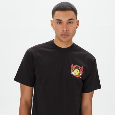  Market Smiley Inner Peace Erkek Siyah T-Shirt