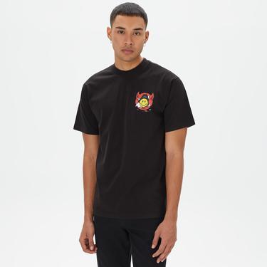  Market Smiley Inner Peace Erkek Siyah T-Shirt