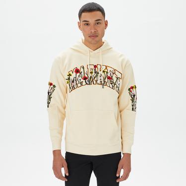  Market Bouquet Pullover Erkek Krem Hoodie