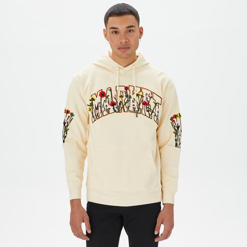  Market Bouquet Pullover Erkek Krem Hoodie