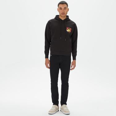  Market Smiley Inner Peace Pullover Erkek Siyah Hoodie