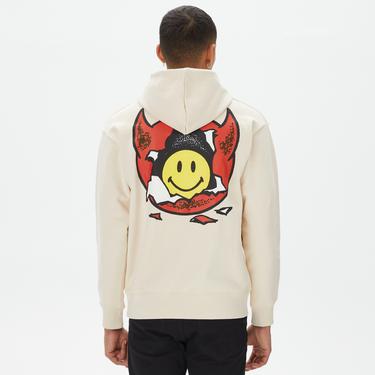  Market Smiley Inner Peace Pullover Erkek Krem Hoodie