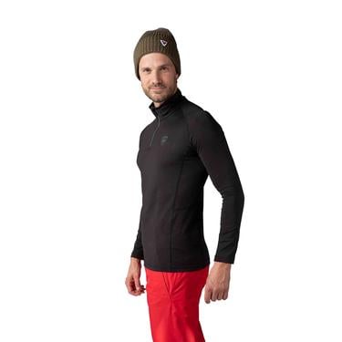  Rossignol Classique 1/2 Zip Erkek Siyah Içlik Üst