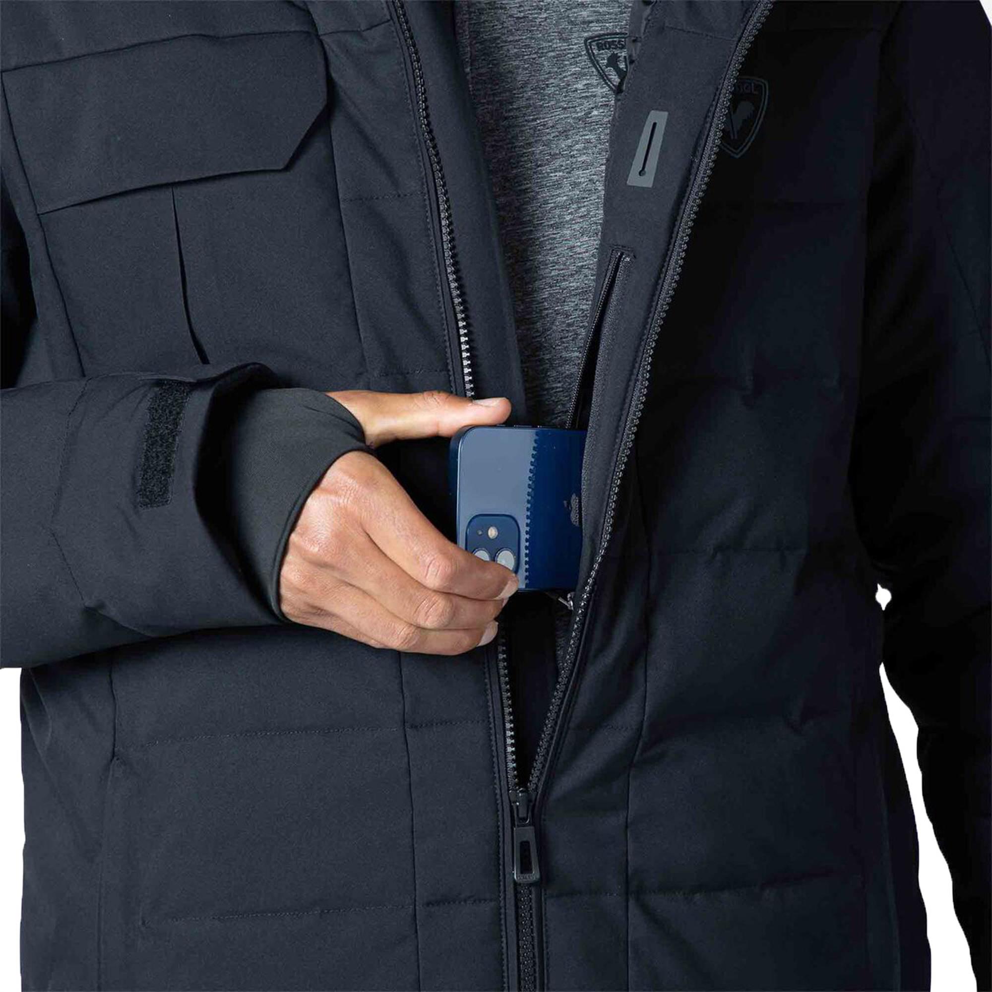 Rossignol Puffy Parka Erkek Siyah Kayak Ceketi