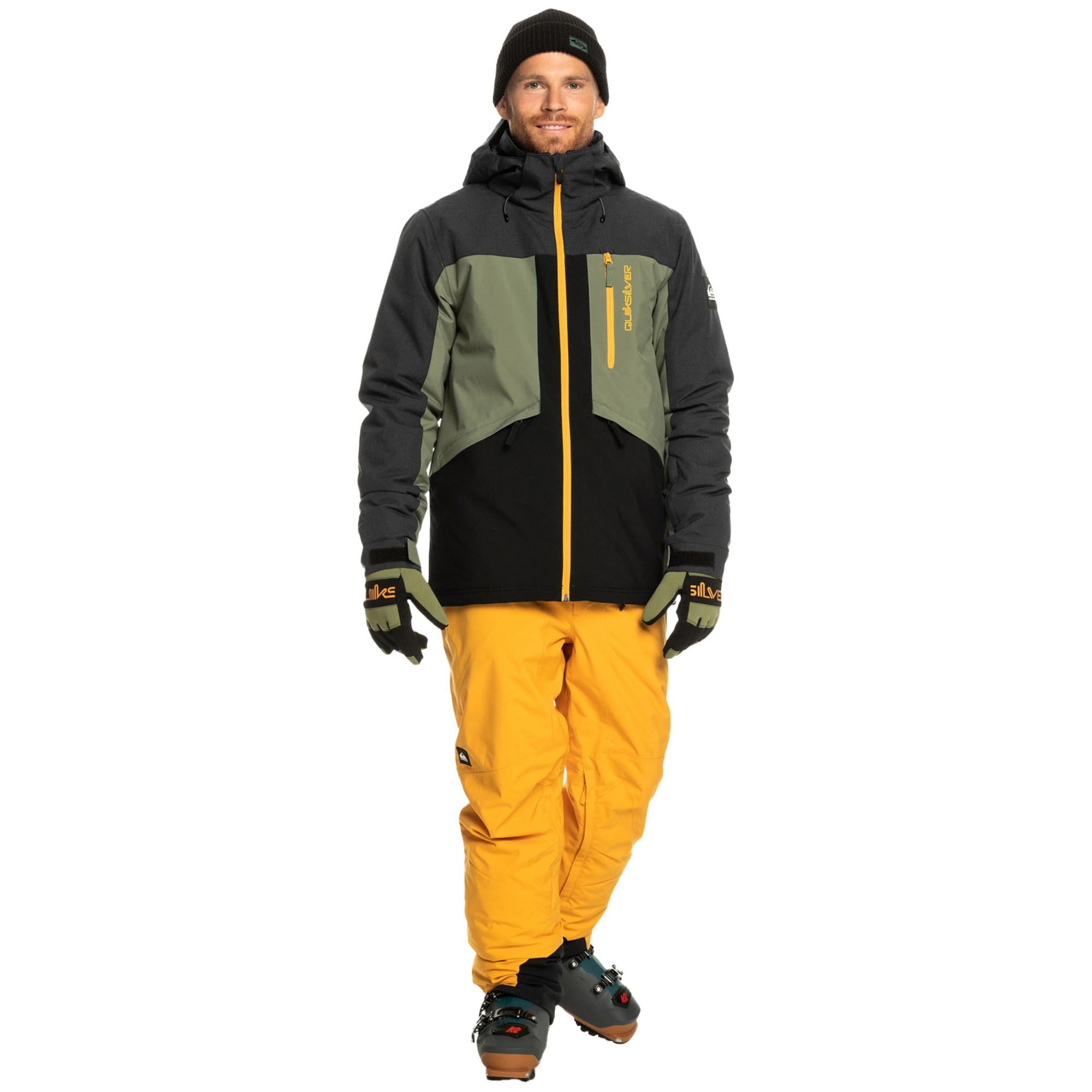 Quiksilver Dawson Erkek Siyah Snowboard Ceketi