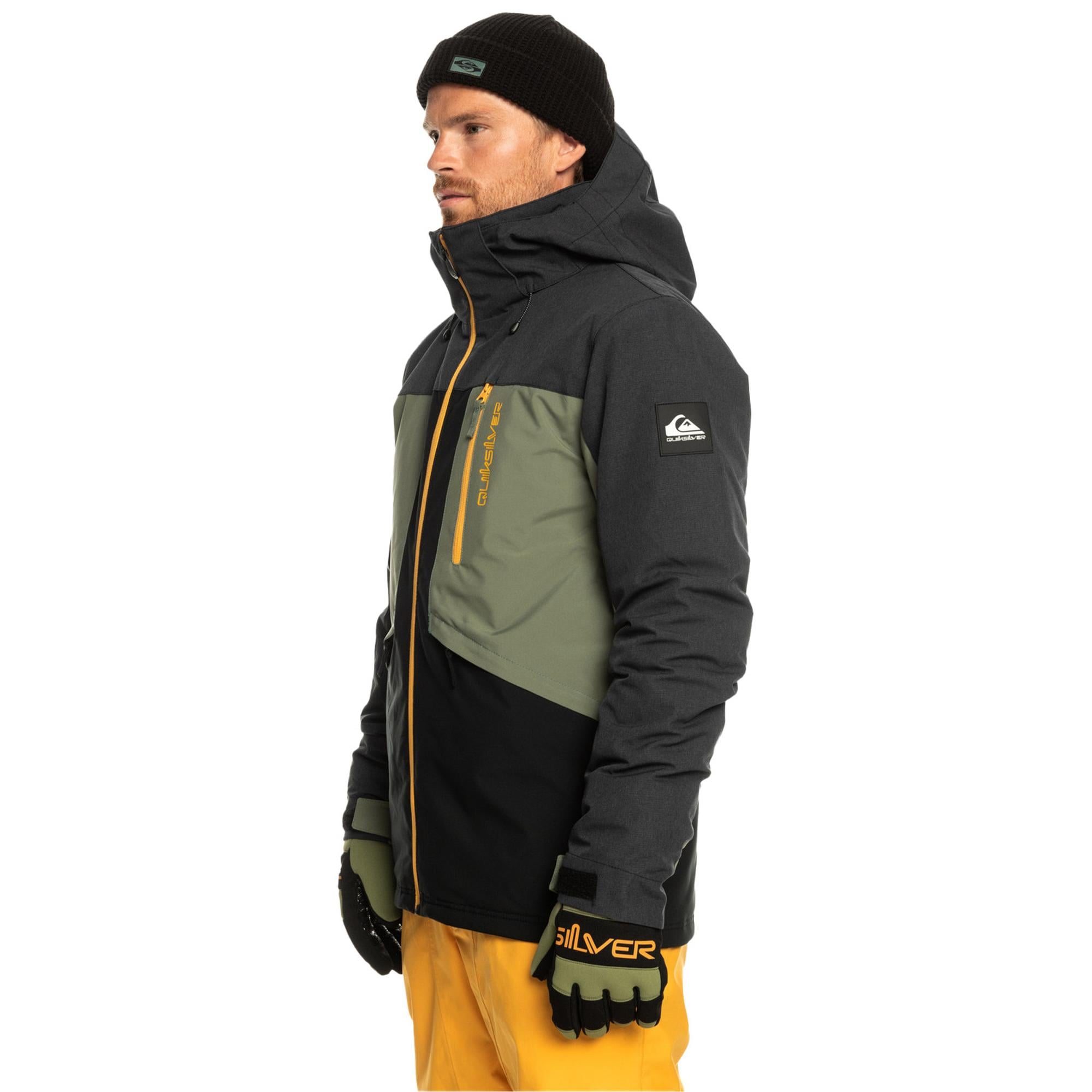 Quiksilver Dawson Erkek Siyah Snowboard Ceketi