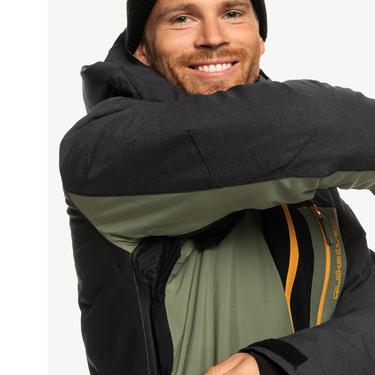  Quiksilver Dawson Erkek Siyah Snowboard Ceketi