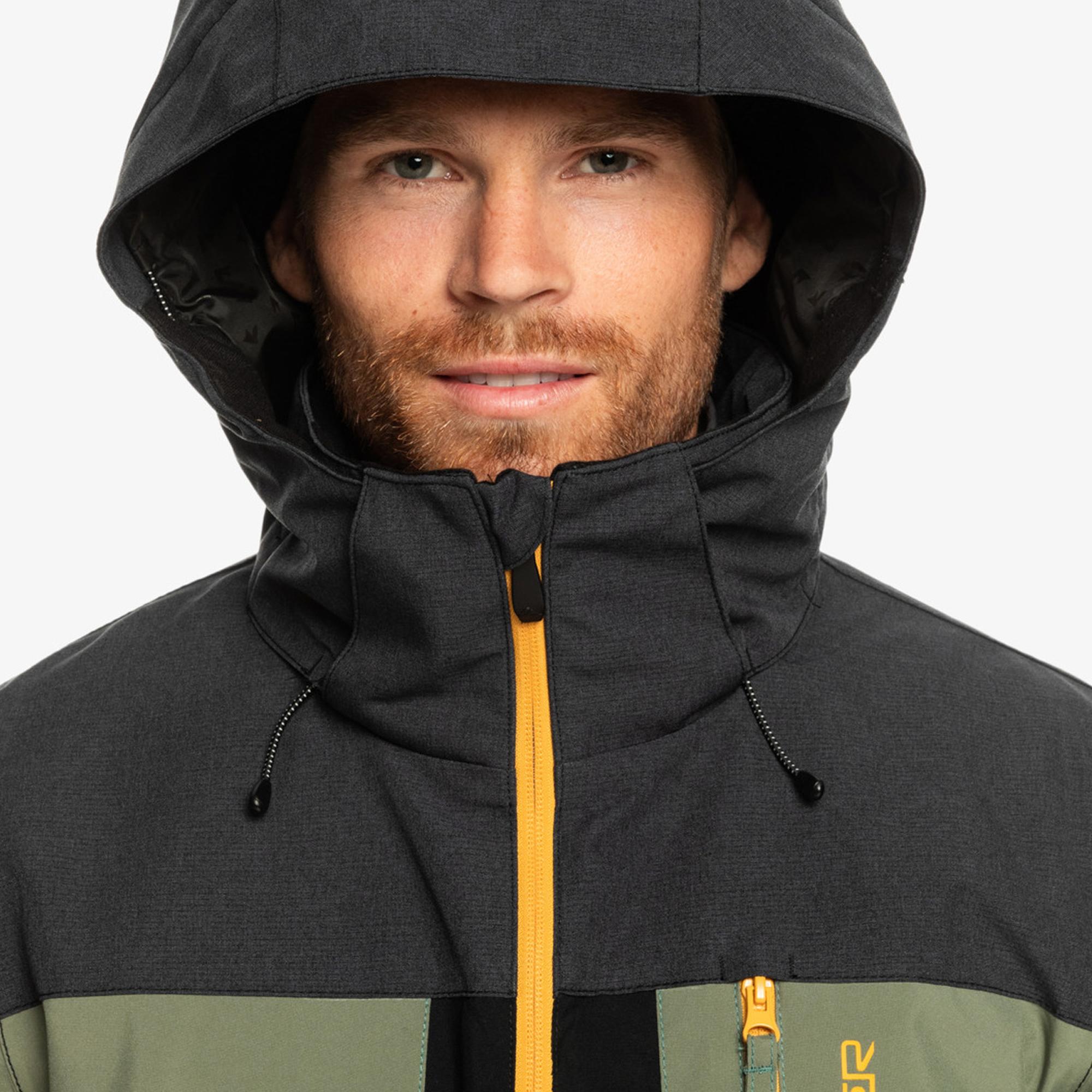 Quiksilver Dawson Erkek Siyah Snowboard Ceketi