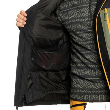  Quiksilver Dawson Erkek Siyah Snowboard Ceketi