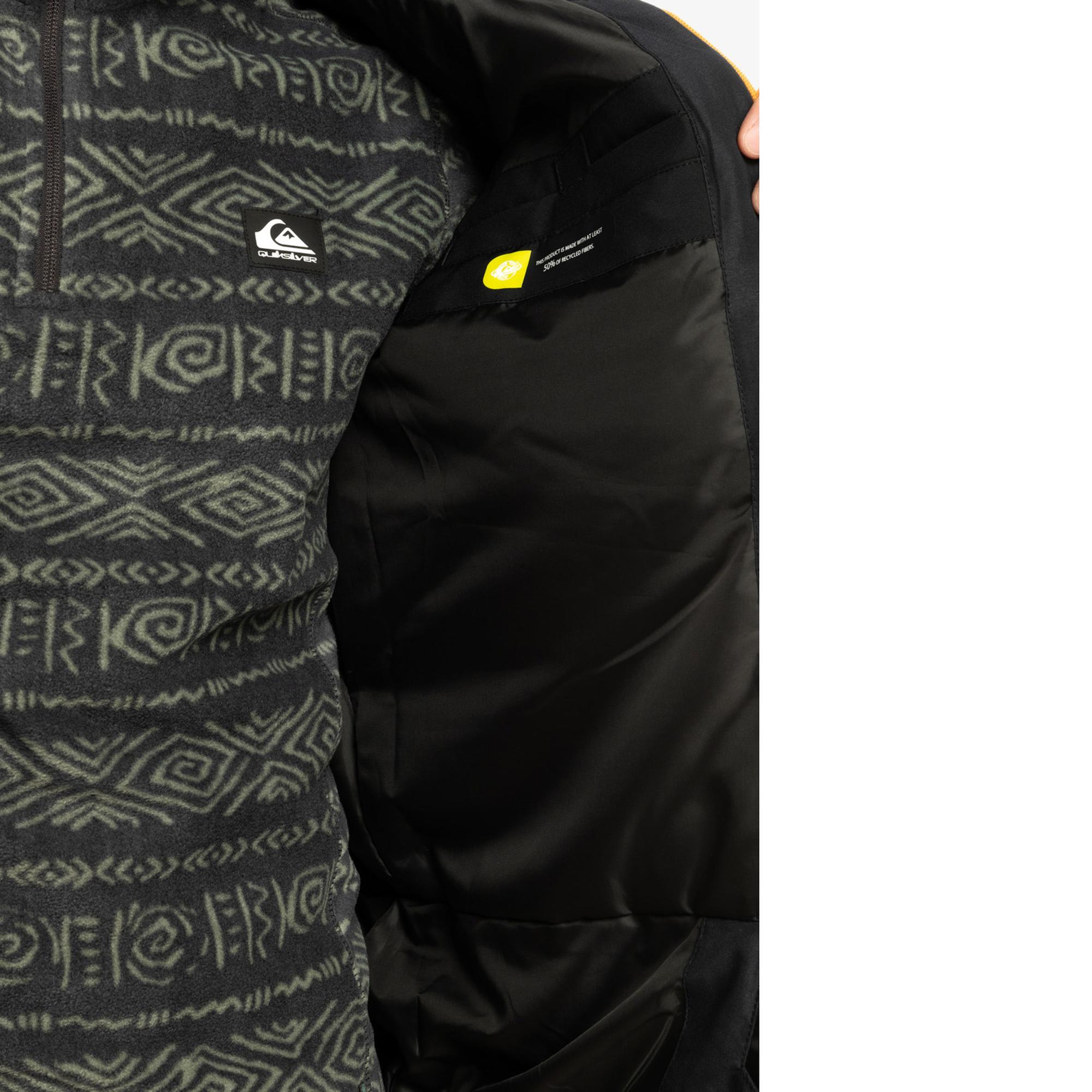 Quiksilver Dawson Erkek Siyah Snowboard Ceketi
