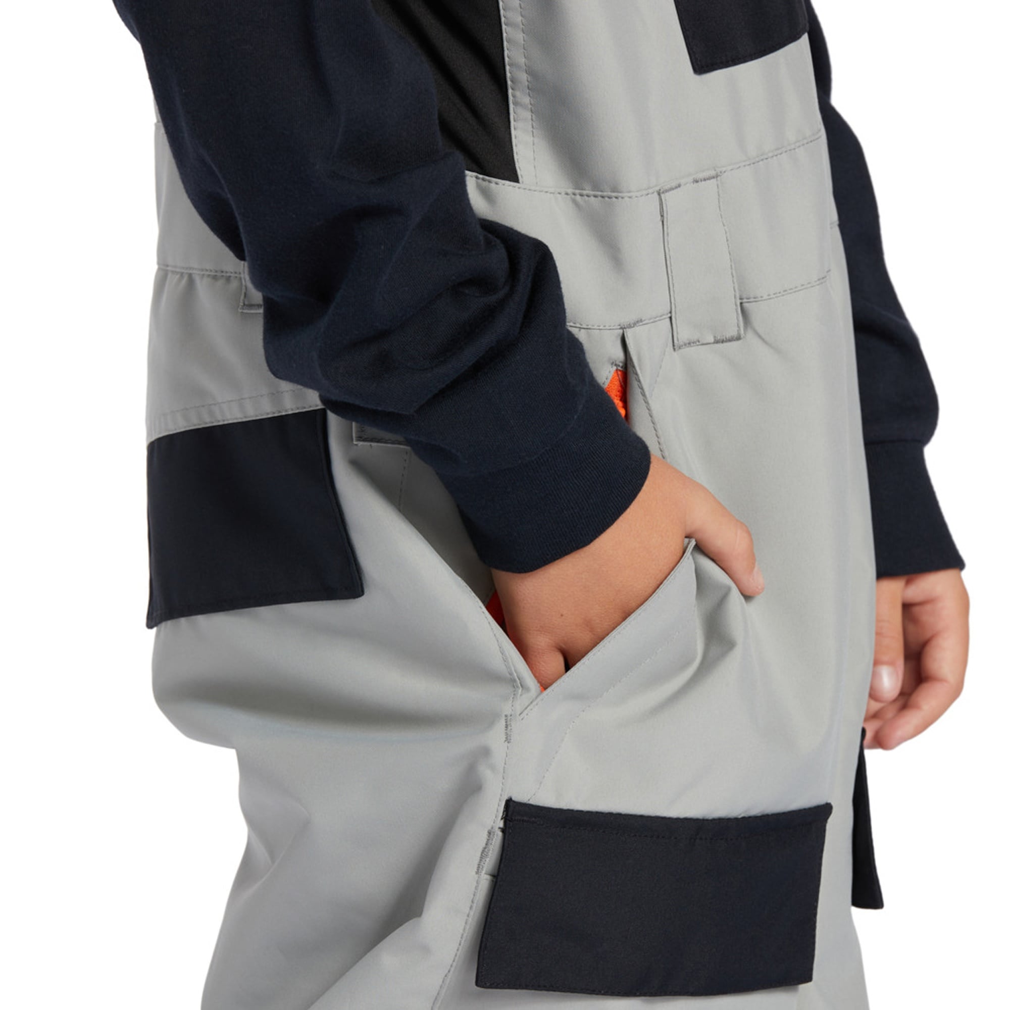 Dc Roadblock Youth Bib Erkek Çocuk Gri Snowboard Tulumu