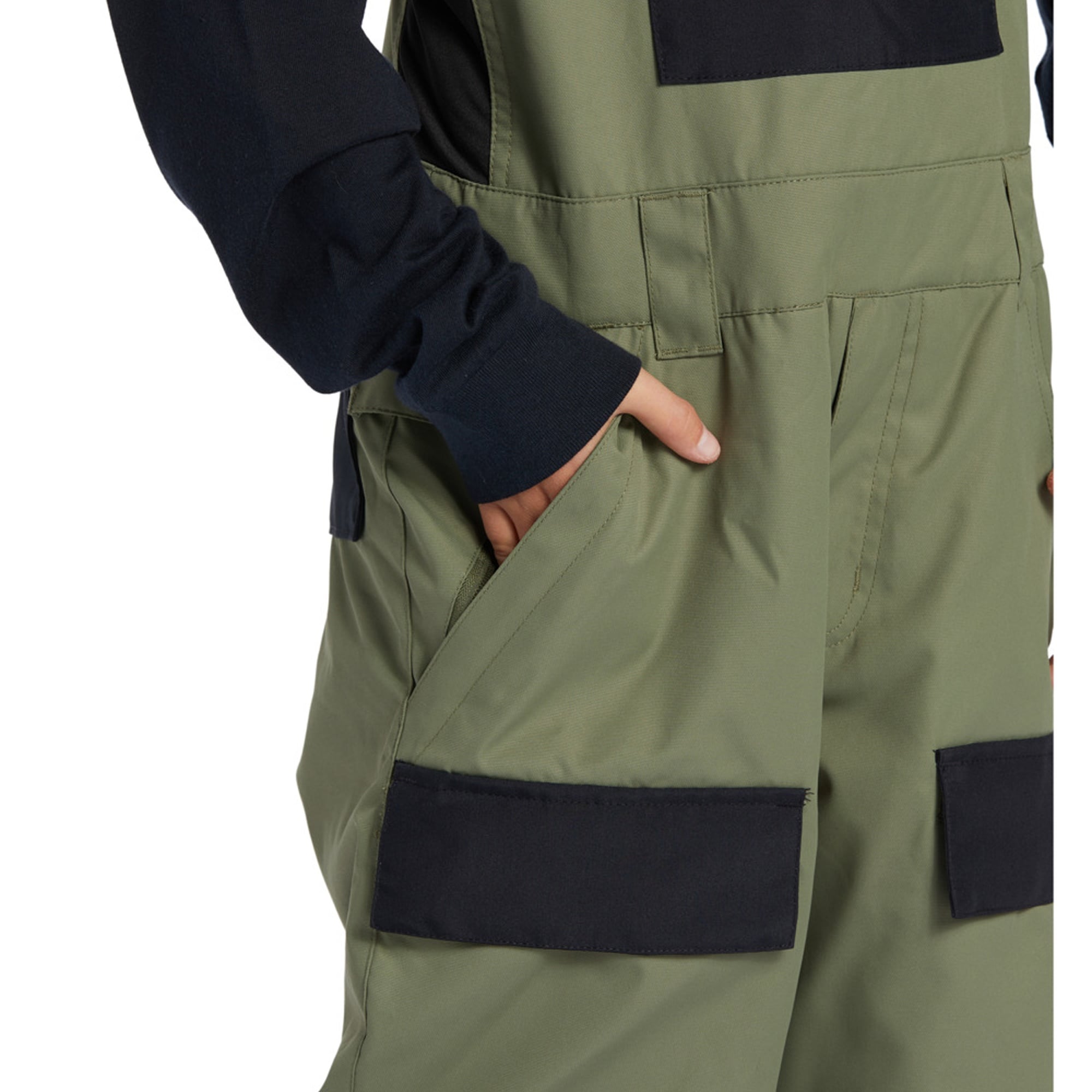 Dc Roadblock Youth Bib Erkek Çocuk Yeşil Snowboard Tulumu