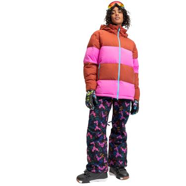  Roxy Rxrowleypuffer Kadın Kırmızı Snowboard Ceketi