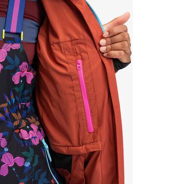  Roxy Rxrowleypuffer Kadın Kırmızı Snowboard Ceketi