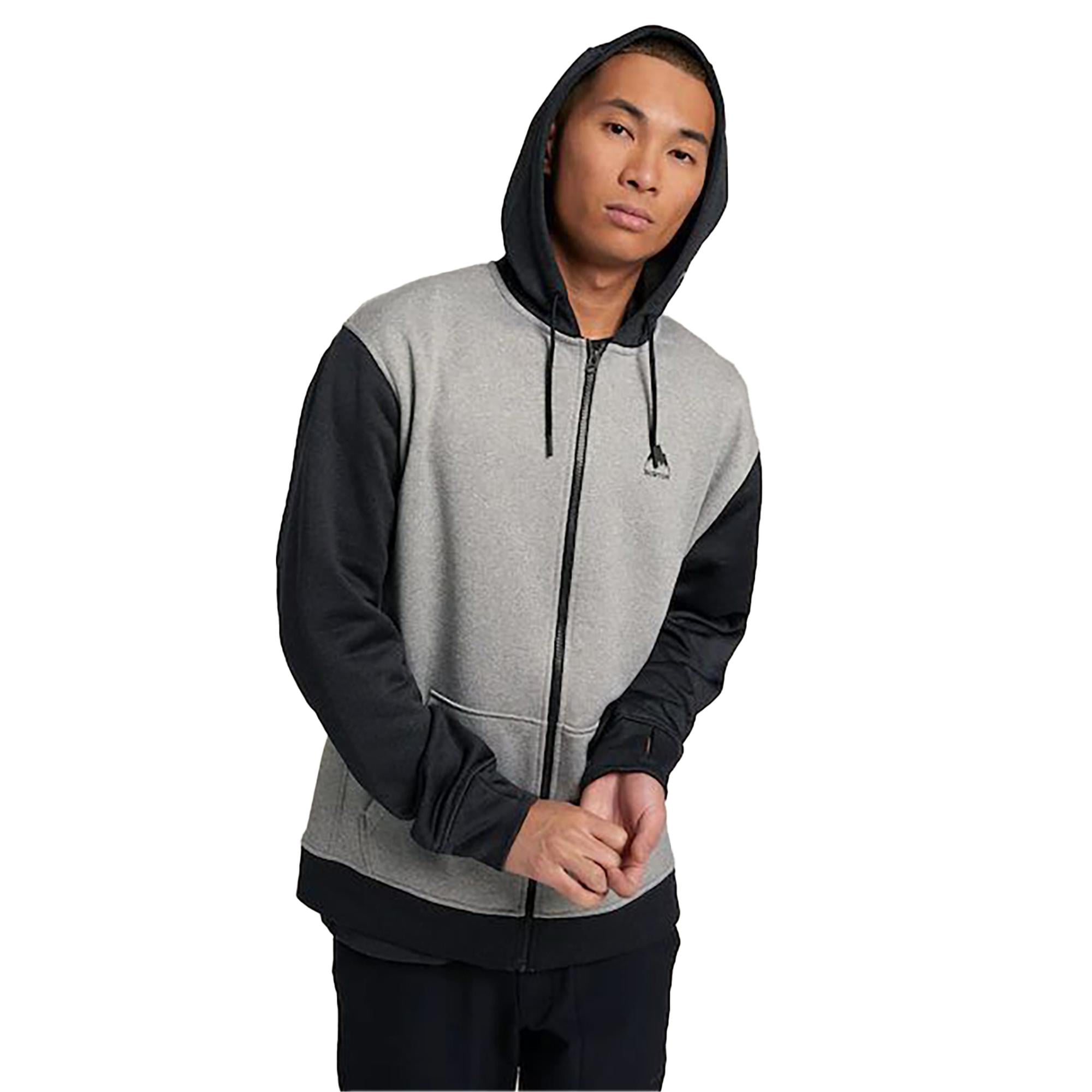 Burton Oak Full-zip Hoodie Erkek Gri Sweatshirt