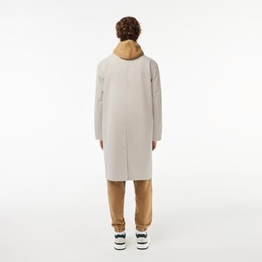  Erkek Gömlek Yaka Açık Gri Mont