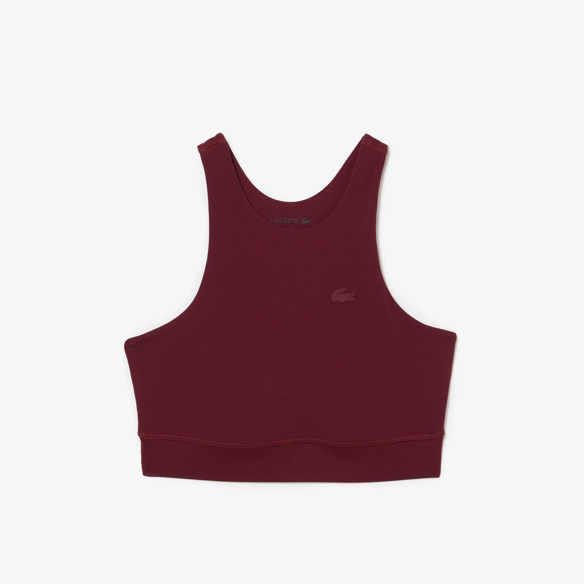 Active Kadın Slim Fit Kolsuz Bordo Bra