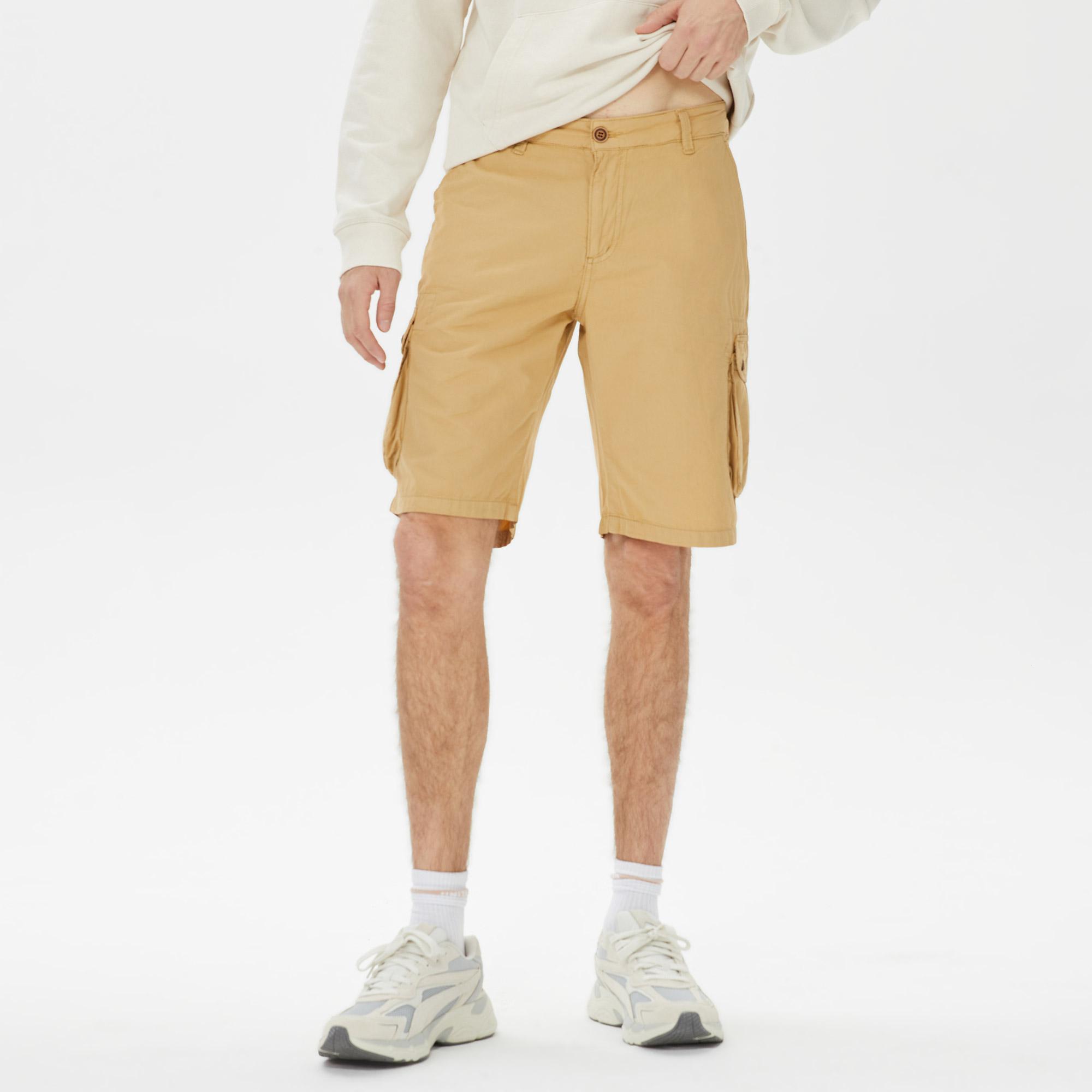 Superfly Erkek Kahverengi Günlük Kargo Şort