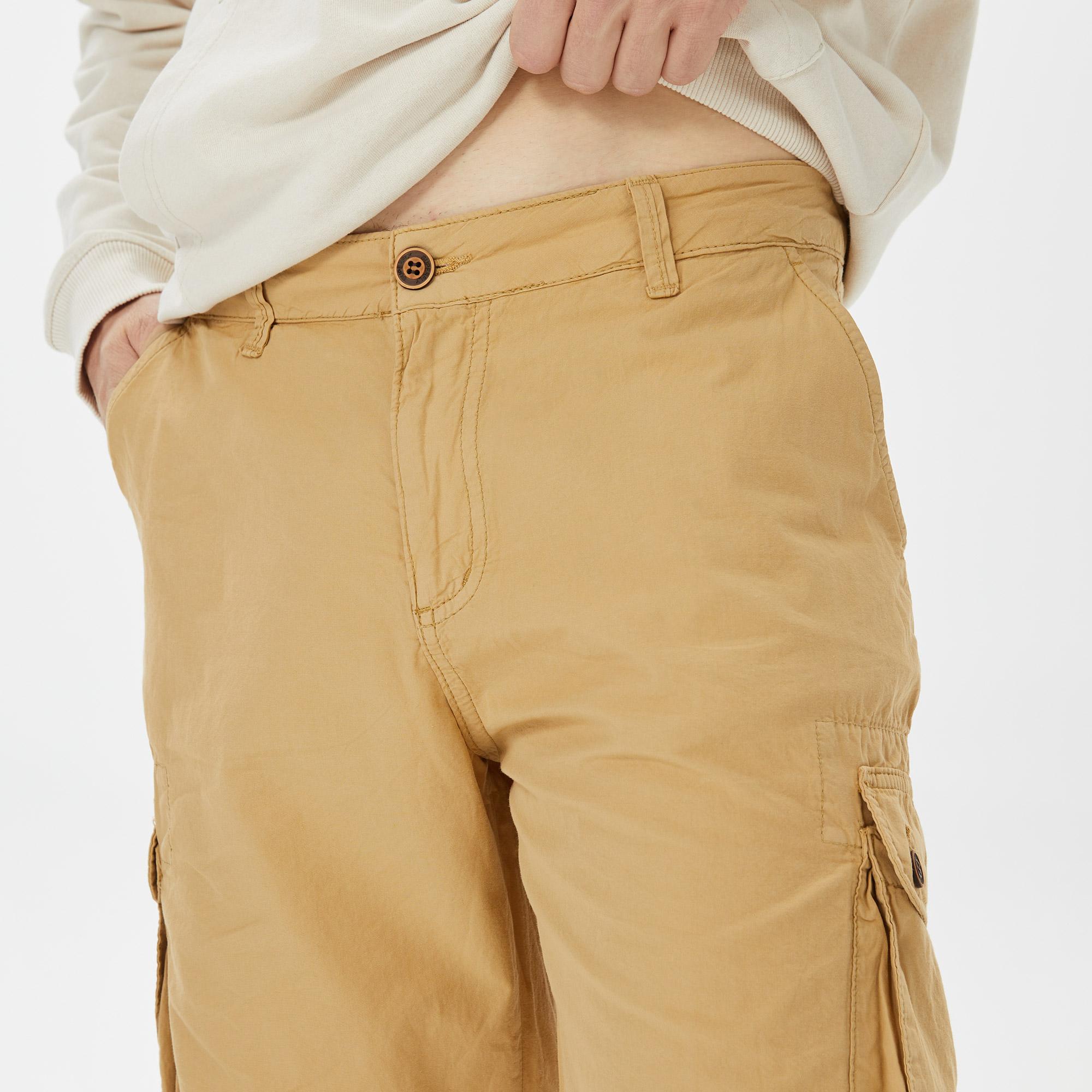 Superfly Erkek Kahverengi Günlük Kargo Şort