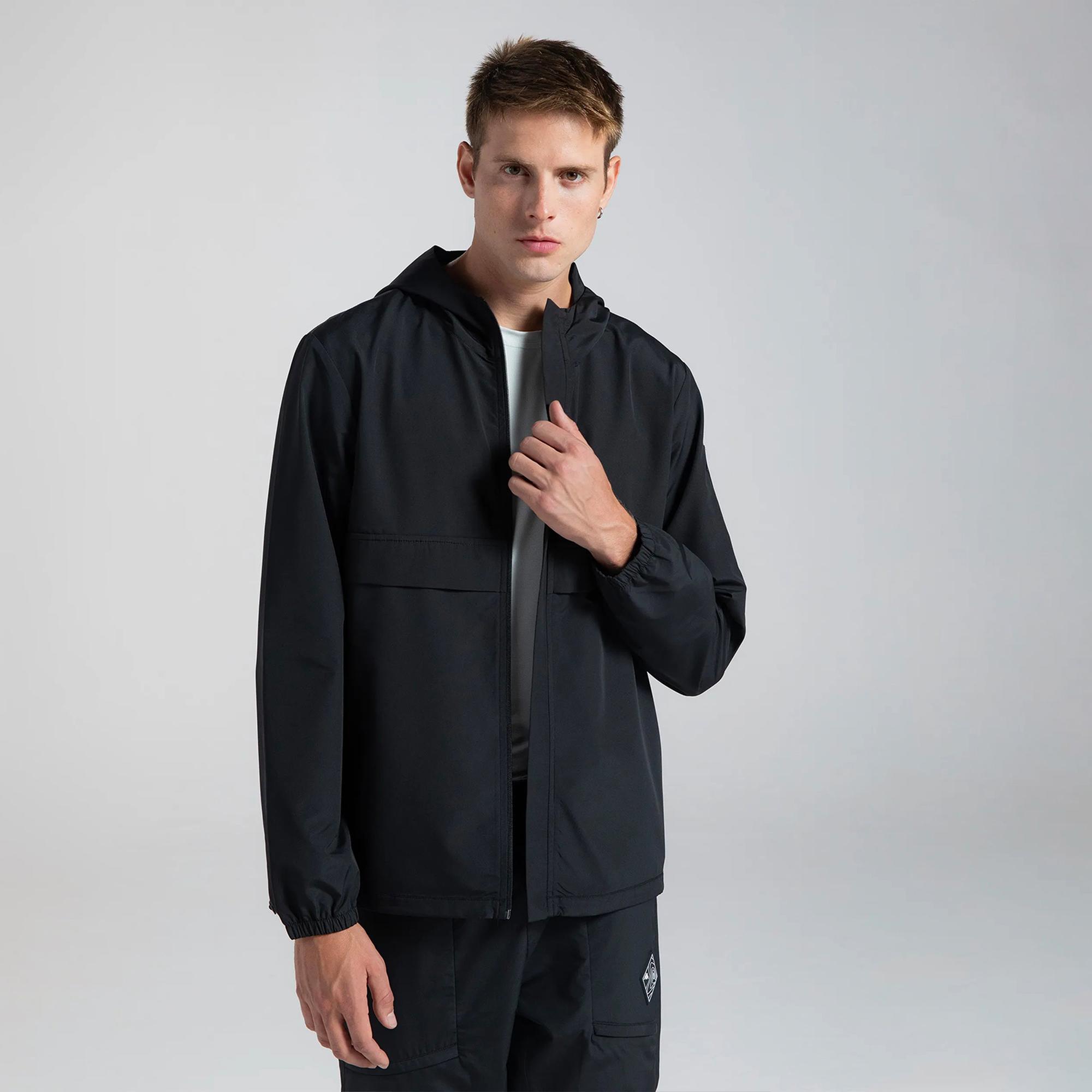 Kappa Authentıc Aırı Erkek Siyah Günlük Yağmurluk