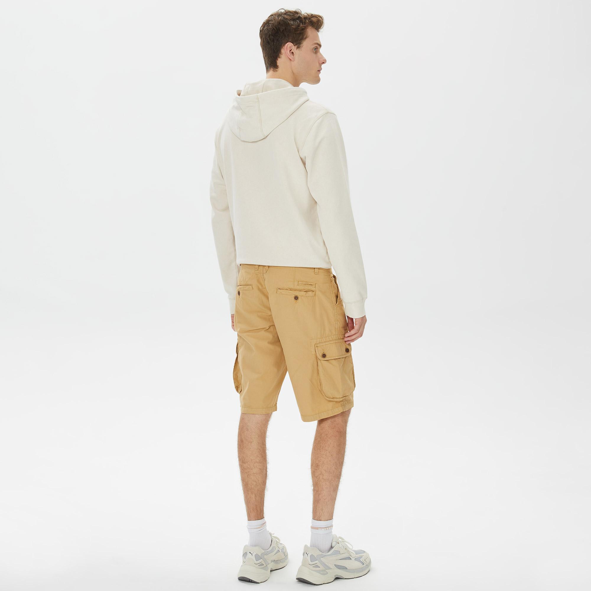 Superfly Erkek Kahverengi Günlük Kargo Şort