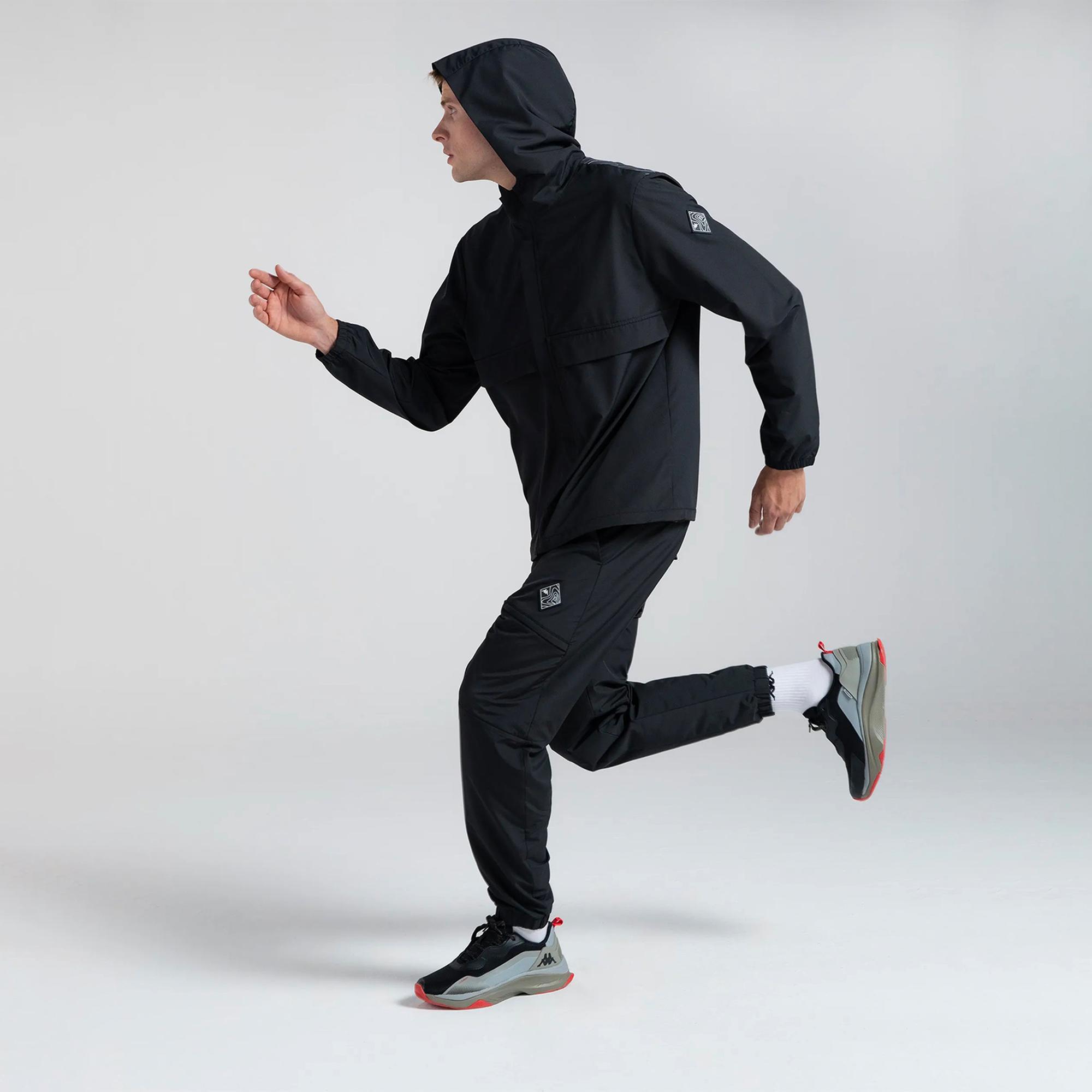 Kappa Authentıc Aırı Erkek Siyah Günlük Yağmurluk