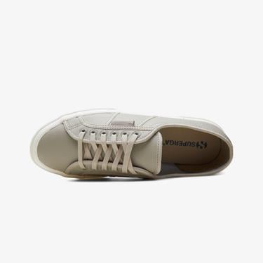  Superga 2750 Tumbled Leather Erkek Bej Sneaker