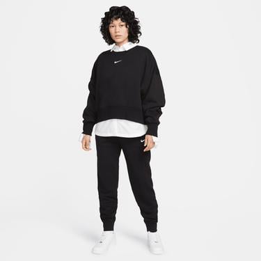  Nike Sportswear Phoenix Fleece Oversize Crew Kadın Siyah Sweatshirt