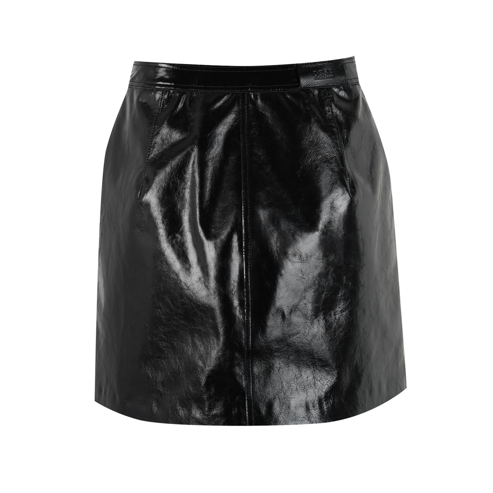 Barretta Siyah Kadın Rugan Deri Etek