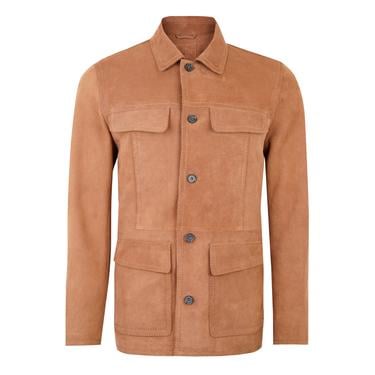  Arnie Taba Erkek Süet Deri Ceket