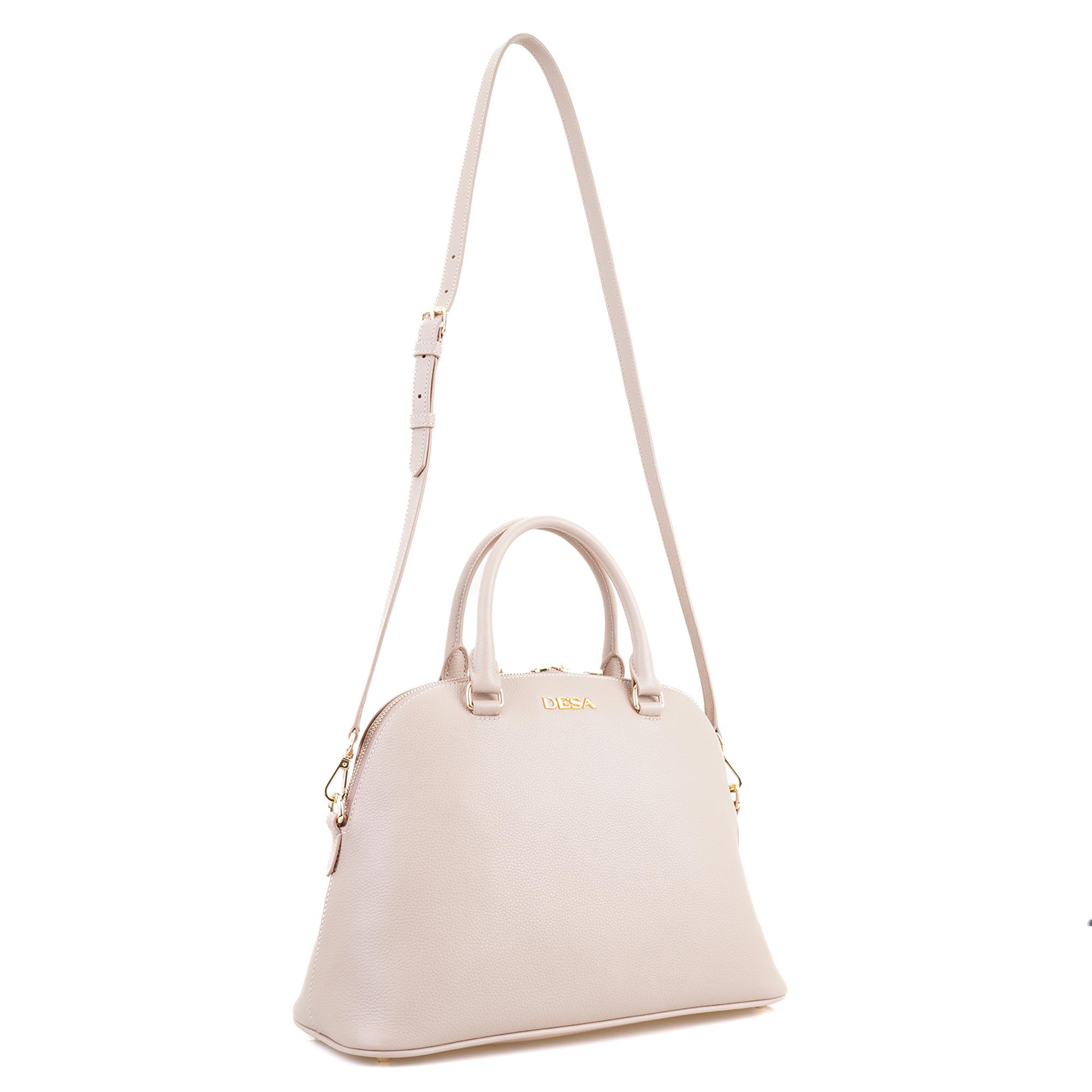 Khushi Krem Kadın Deri El Çantası