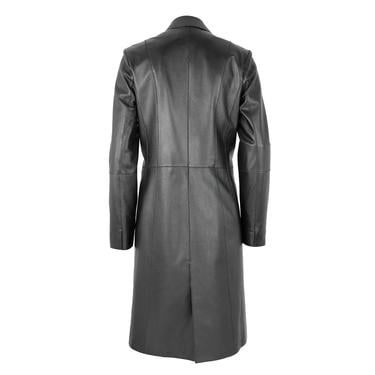  Canika Siyah Kadın Deri Blazer Trençkot