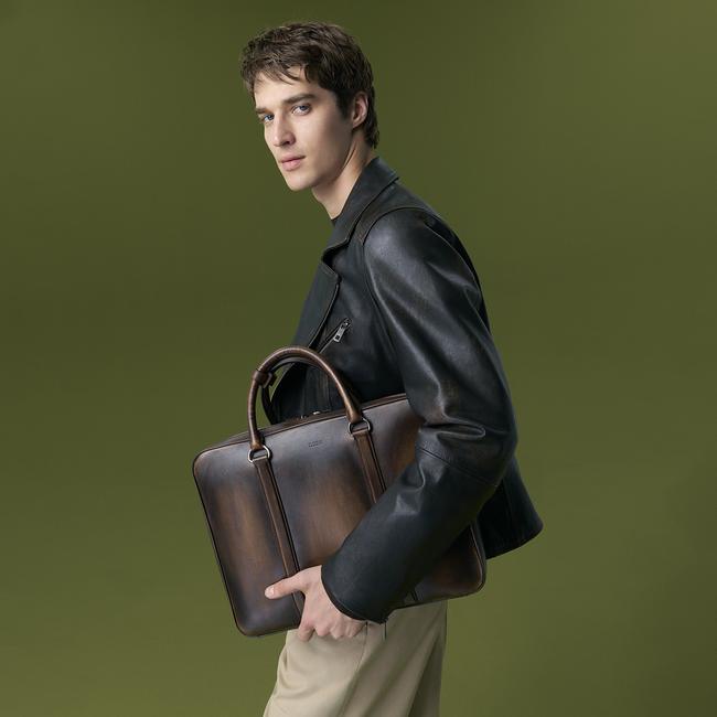  Santo Siyah Erkek Vintage Deri Ceket