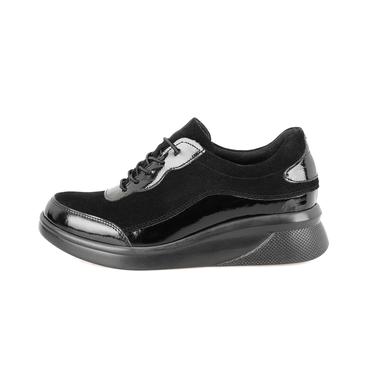  Kadın Siyah DesaComfort Deri Günlük Ayakkabı