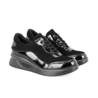  Kadın Siyah DesaComfort Deri Günlük Ayakkabı