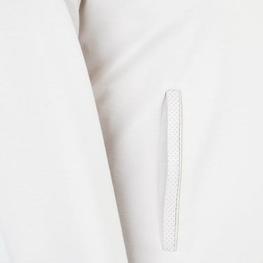  Amari Bej Kadın Deri Detaylı Kapüşonlu Sweatshirt