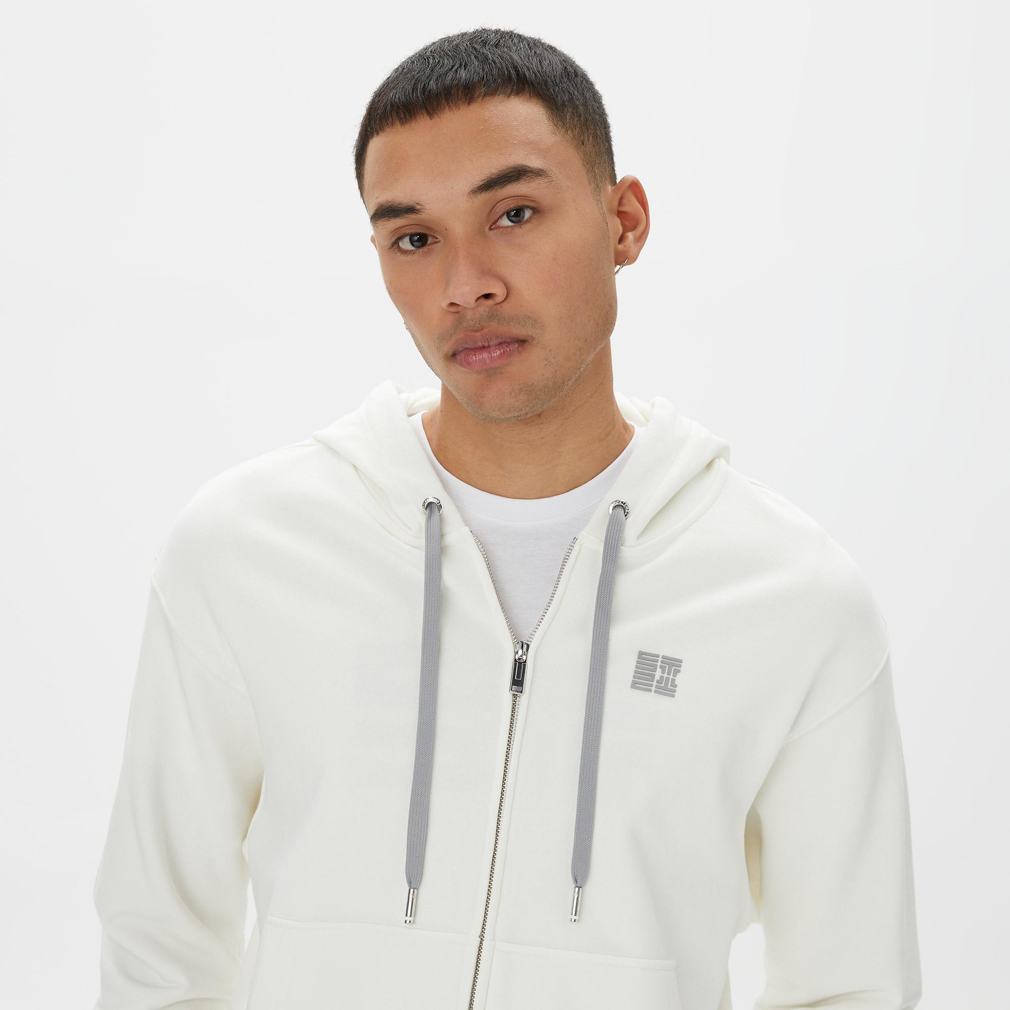 Sportempt Lifestyle Erkek Beyaz Sweatshirt