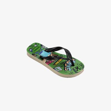  Havaianas Top Minecraft Bebek Yeşil Terlik