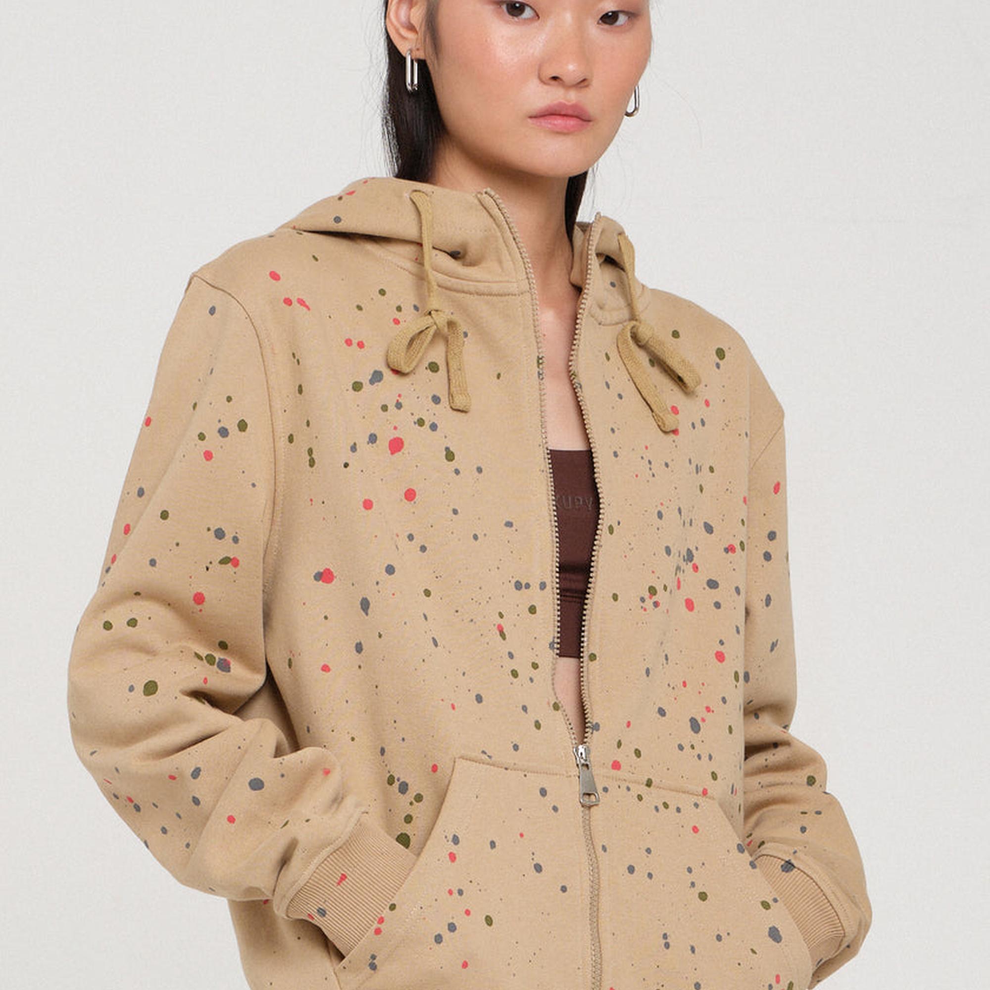 Rockupy Unisex Janne Bej Hoodie Jacket