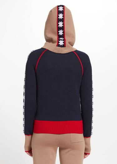  Knitss Yıldız Desenli Camel Extrafıne Merino Yün Bere