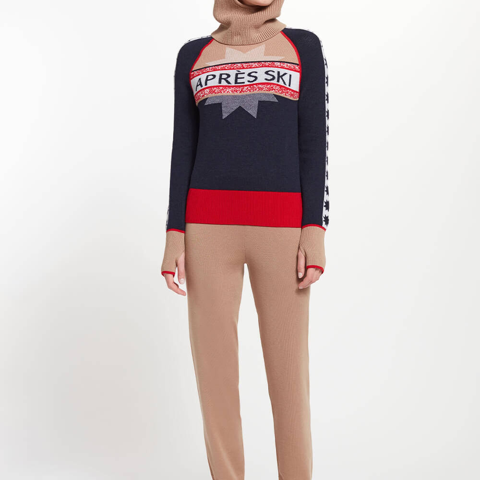 Knitss Yıldız Desenli Camel Extrafıne Merino Yün Bere