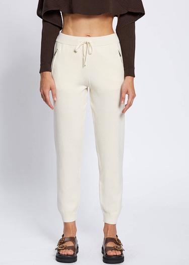  Knitss Merino Yün Karışımlı Ekru Triko Pantolon
