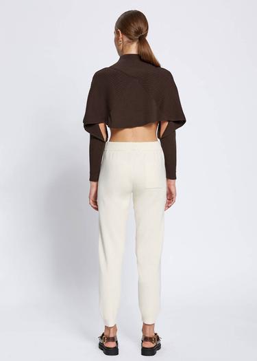  Knitss Merino Yün Karışımlı Ekru Triko Pantolon