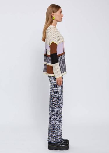  Knitss Organik Pamuk Color Blok Triko