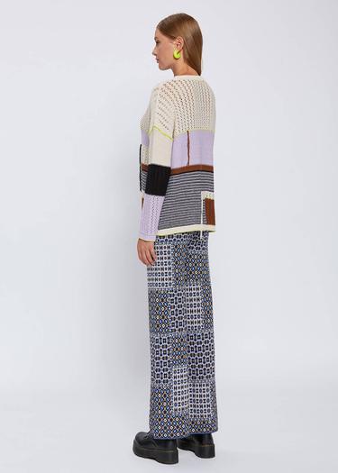  Knitss Organik Pamuk Color Blok Triko